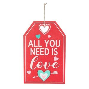 Valentine's Hanging Gift Tag, Large
